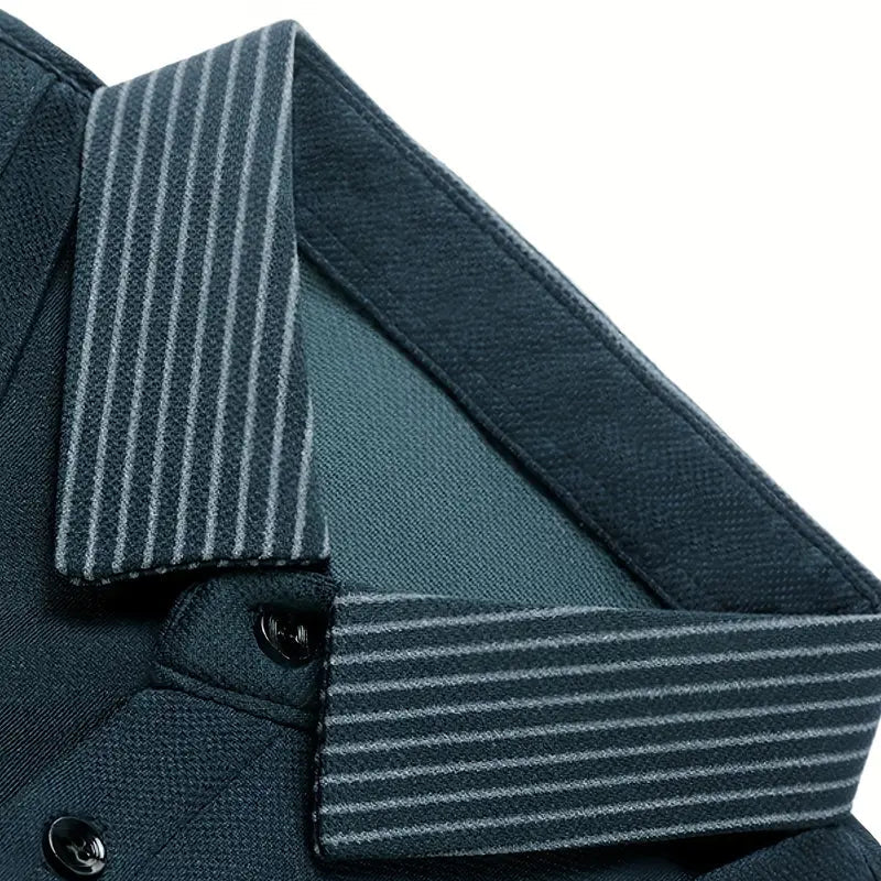 [Leve 4, Pague Só 2] Camisa Polo Elegance Masculina de Algodão Aveludado e Poliéster + Relógio, Cinto e Carteira Grátis