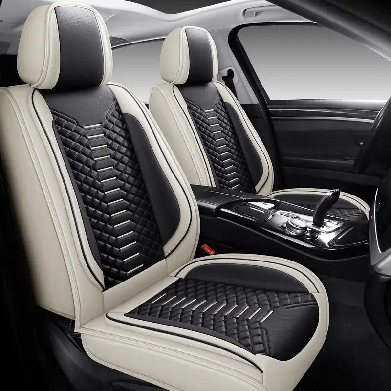 [Modelo Universal!] Kit Completo de Capa Para Banco de Carro Venezian em Couro Premium + BRINDE: Kit Tapetes Automotivos
