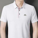 [Leve 5, Pague Só 3] Camisa Polo Brenori Masculina de Manga Curta em Algodão de Seda Mulberry, Poliéster e Elastano