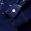 [Leve 5, Pague Só 3] Camisa Social Acetinada de Manga Longa Casual Luzian em 83% Algodão Peruano, 11% Seda Gelo e 6% Elastano + Brindes: Cinto, Relógio e Carteira