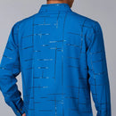 [Leve 5, Pague Só 3] Camisa Social Acetinada de Manga Longa Casual Luzian em 83% Algodão Peruano, 11% Seda Gelo e 6% Elastano + Brindes: Cinto, Relógio e Carteira