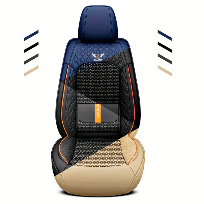 [Design Universal] Kit Capa Para Banco de Carro Noxil em Couro Legítimo + Brindes: Tapetes Automotivos e Capa de Volante