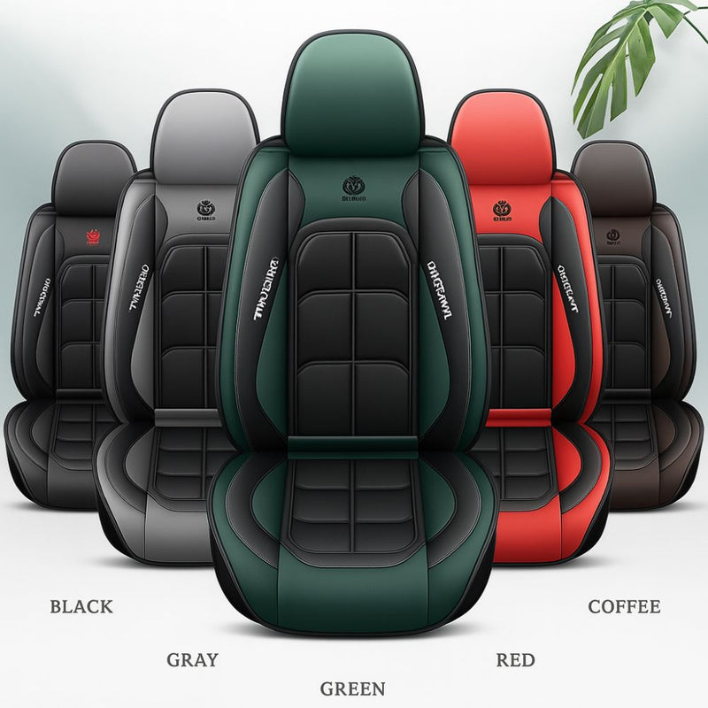 [Modelo Universal!] Kit Completo de Capa Para Banco de Carro Voltrix em Couro Premium + BRINDE: Kit Tapetes Automotivos