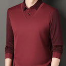 [Leve 4, Pague Só 2] Camisa Polo Elegance Masculina de Algodão Aveludado e Poliéster + Relógio, Cinto e Carteira Grátis