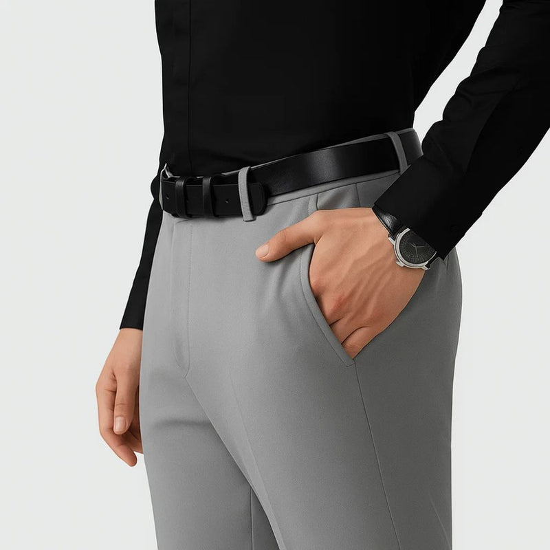 [Leve 3, Pague Só 2] Kit com 3 Calças Masculinas Urban Alfaiataria com Tecnologia Térmica em Poliéster, Algodão e Seda Gelada