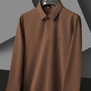 [Leve 5, Pague Só 3] Camisa Polo Vernassi Masculina Manga Longa em Lã de Seda Mulberry, Modal e Viscose + Porta-Cartão, Caneta Executiva e Relógio de Couro Grátis