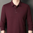 [Leve 5, Pague Só 3] Camisa Polo Vernassi Masculina Manga Longa em Lã de Seda Mulberry, Modal e Viscose + Porta-Cartão, Caneta Executiva e Relógio de Couro Grátis