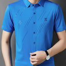 [Leve 5, Pague Só 3] Camisa Social Zorvick Masculina de Manga Longa em Seda Mulberry, Tencel e Poliéster + Relógio, Carteira e Cinto Grátis