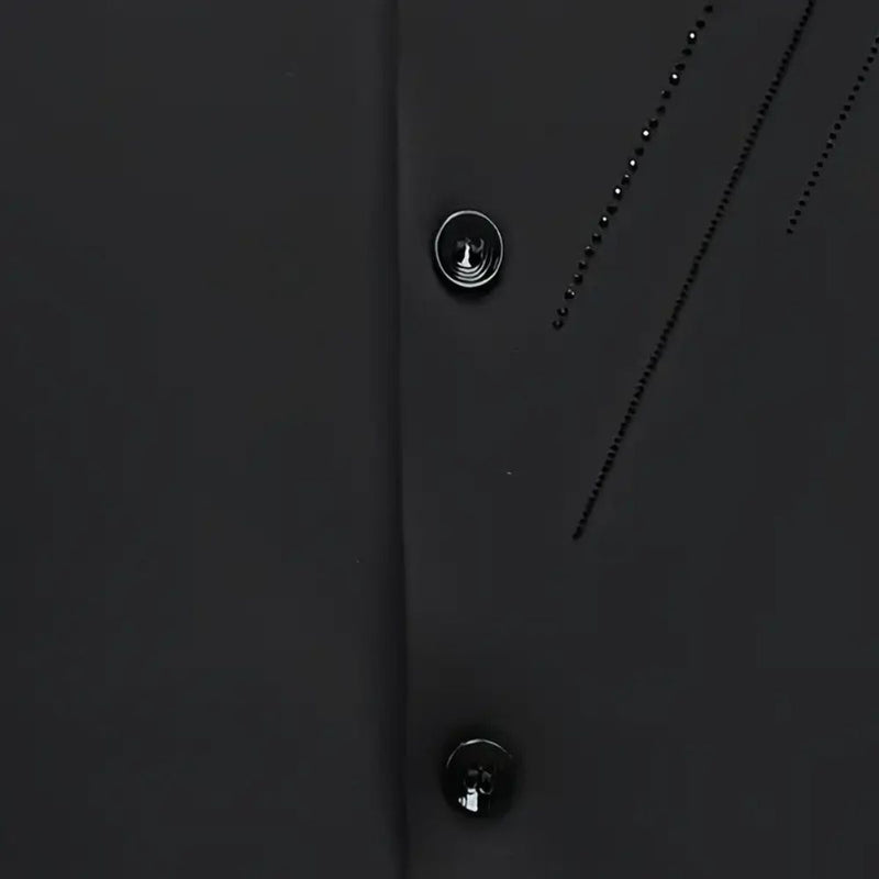 [Leve 5, Pague Só 3] Camisa Social Zorvick Masculina de Manga Longa em Seda Mulberry, Tencel e Poliéster + Relógio, Carteira e Cinto Grátis