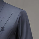 [Leve 5, Pague Só 3] Camisa Social Zorvick Masculina de Manga Longa em Seda Mulberry, Tencel e Poliéster + Relógio, Carteira e Cinto Grátis