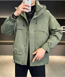 [Leve 2, Pague Só 1] Kit com 2 Jaquetas Masculinas Lenon com Forro Térmico e Tecido de Poliéster, Algodão e Seda Gelada + BRINDES: Cinto, Carteira e Relógio