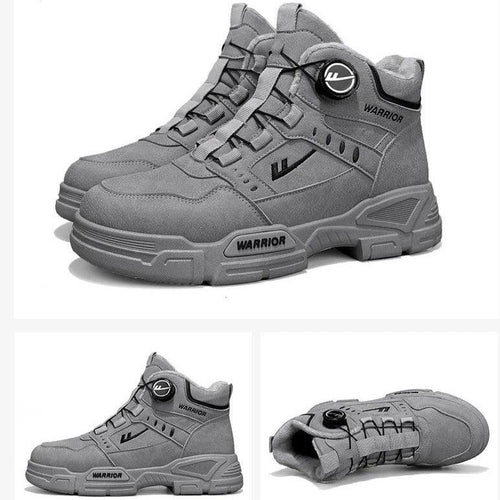 Kit Bota Militar Warrior Masculina de Couro Legitimo + 3 BRINDES: Cinto, Relógio e Carteira