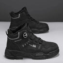 Kit Bota Militar Warrior Masculina de Couro Legitimo + 3 BRINDES: Cinto, Relógio e Carteira