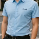 [Leve 5, Pague Só 3] Camisa Polo Riviero Masculina em Seda Natural de Amoreira, Poliéster e Rayon + Relógio, Cinto e Carteira de Brinde