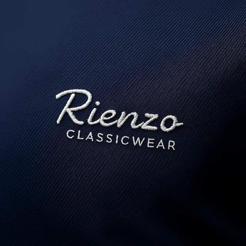 [Leve 5, Pague Só 3] Camisa Social Rienzo Masculina de Manga Longa em Lã de Seda Mulberry, Poliéster e Viscose + Cinto, Carteira e Relógio GRÁTIS