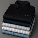 [Leve 5, Pague Só 3] Camisa Social Valmor Masculina de Manga Curta em Algodão Supima, Modal e Viscose + Porta-Cartão, Caneta Executiva e Relógio de Couro Grátis