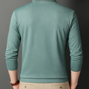 [Leve 5, Pague Só 3] Camisa Polo Vernassi Masculina Manga Longa em Lã de Seda Mulberry, Modal e Viscose + Porta-Cartão, Caneta Executiva e Relógio de Couro Grátis