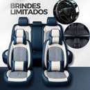 [Design Universal] Kit Capa Para Banco de Carro Autoluxe em Couro Legítimo com AirBag + Brindes: Tapetes Automotivos e Capa de Volante