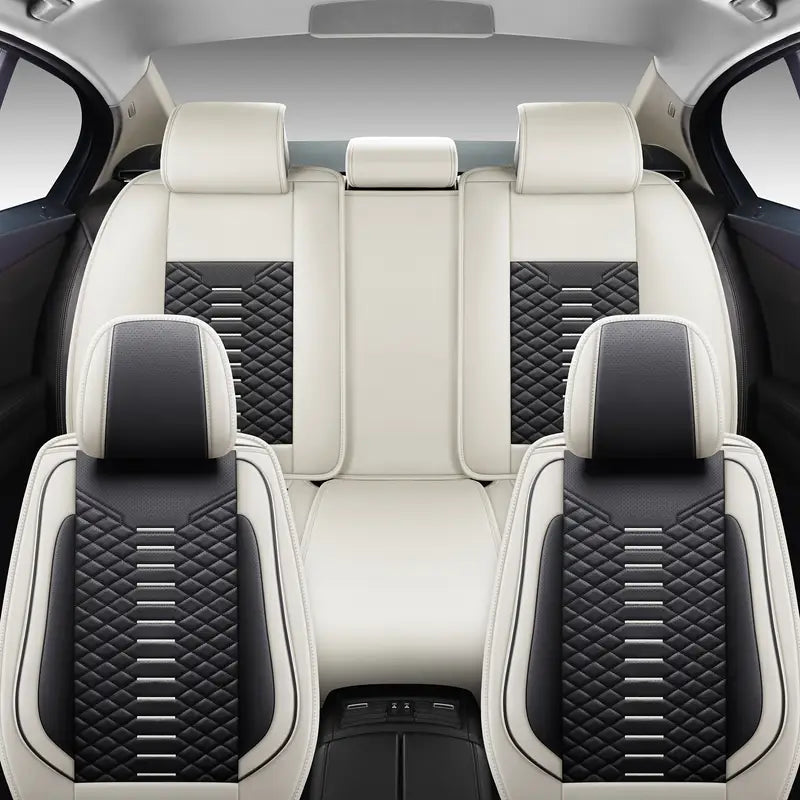 [Modelo Universal!] Kit Completo de Capa Para Banco de Carro Venezian em Couro Premium + BRINDE: Kit Tapetes Automotivos