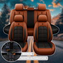 [Modelo Universal!] Kit Completo de Capa Para Banco de Carro Elegance Drive em Couro Premium + BRINDE: Kit Tapetes Automotivos