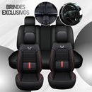 [Design Universal] Kit Capa Para Banco de Carro Noxil em Couro Legítimo + Brindes: Tapetes Automotivos e Capa de Volante