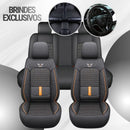 [Design Universal] Kit Capa Para Banco de Carro Noxil em Couro Legítimo + Brindes: Tapetes Automotivos e Capa de Volante