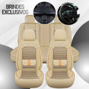 [Design Universal] Kit Capa Para Banco de Carro Noxil em Couro Legítimo + Brindes: Tapetes Automotivos e Capa de Volante