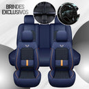 [Design Universal] Kit Capa Para Banco de Carro Noxil em Couro Legítimo + Brindes: Tapetes Automotivos e Capa de Volante