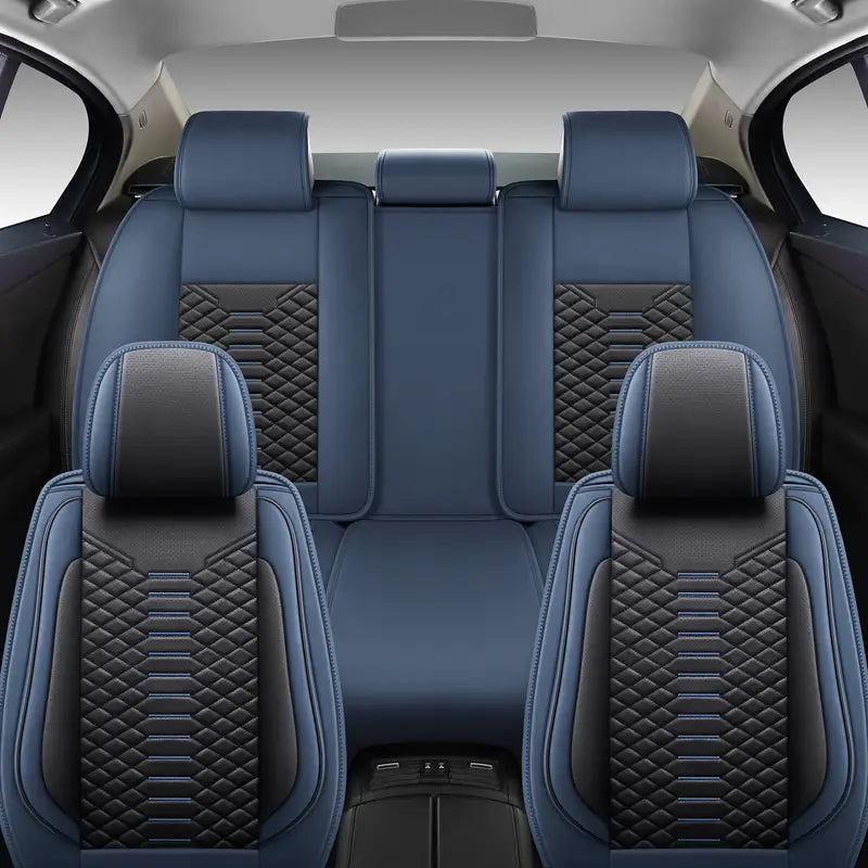 [Modelo Universal!] Kit Completo de Capa Para Banco de Carro Venezian em Couro Premium + BRINDE: Kit Tapetes Automotivos