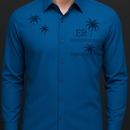 [Leve 5, Pague Só 3] Camisa Manga Longa Casual Iceshirt em Seda Gelo e Poliéster + Cinto, Carteira e Relógio de BRINDE