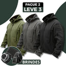 [Leve 3, Pague Só 2] Kit com 3 Jaquetas Masculinas Cold com Forro Térmico e Tecido de Poliamida e Algodão + BRINDES: Cinto, Carteira e Relógio
