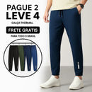 [Leve 4, Pague Só 2] Kit com 4 Calças Masculinas Thermal com Tecnologia Térmica em Poliéster, Algodão e Seda Gelada