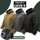 [Leve 3, Pague Só 2] Kit com 3 Jaquetas Masculinas Cold com Forro Térmico e Tecido de Poliamida e Algodão + BRINDES: Cinto, Carteira e Relógio