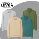 [Leve 4, Pague Só 2] Camisa Social de Manga Curta Mabello Masculina em Seda Natural, Poliéster e Rayon + Cinto, Carteira e Relógio GRÁTIS