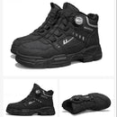 Bota Masculina Vortex com Amarração por Polia Discreta em Couro Legítimo + Cinto, Carteira e Relógio de Brinde