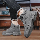 Bota Masculina Vortex com Amarração por Polia Discreta em Couro Legítimo + Cinto, Carteira e Relógio de Brinde