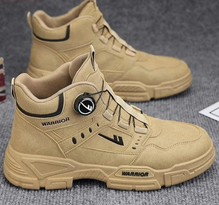 Bota Masculina Vortex com Amarração por Polia Discreta em Couro Legítimo + Cinto, Carteira e Relógio de Brinde